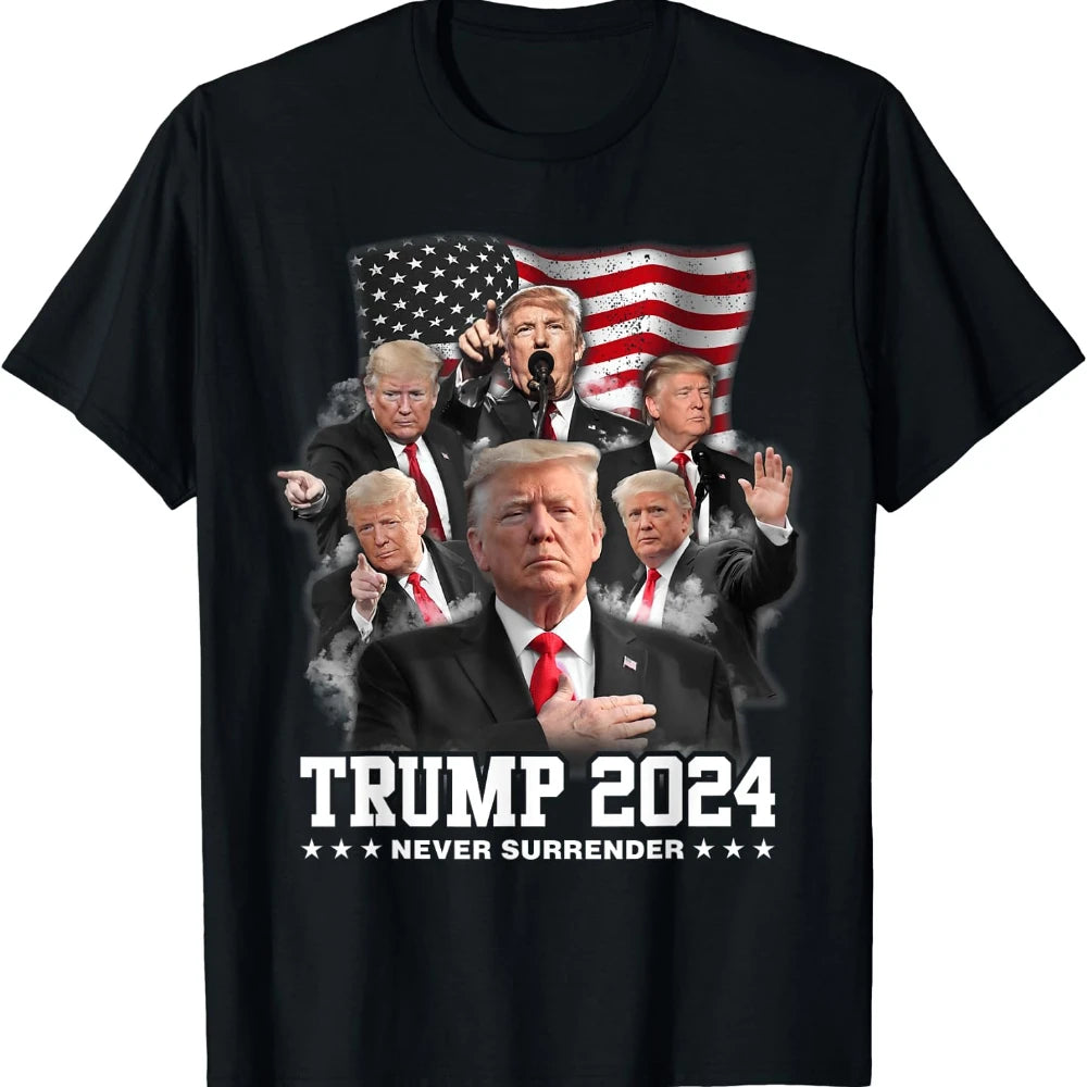 Pro-Trump 2024 'Never Surrender' T-Shirt